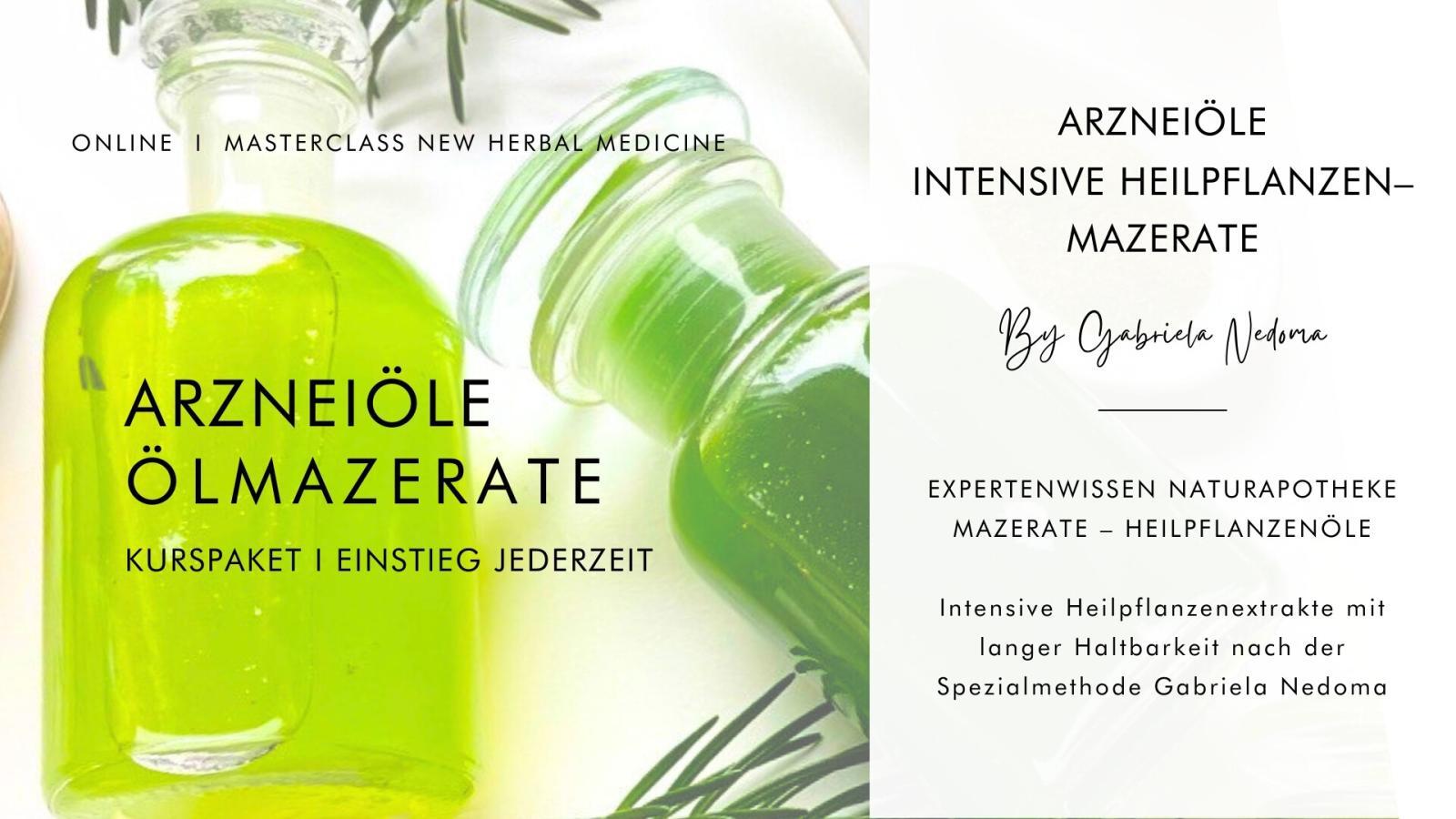 Medizinalöle: Kräutermazerate